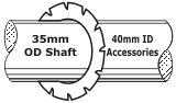 40 MM Slitter Shaft Accesories